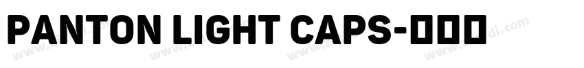 Panton Light Caps字体转换